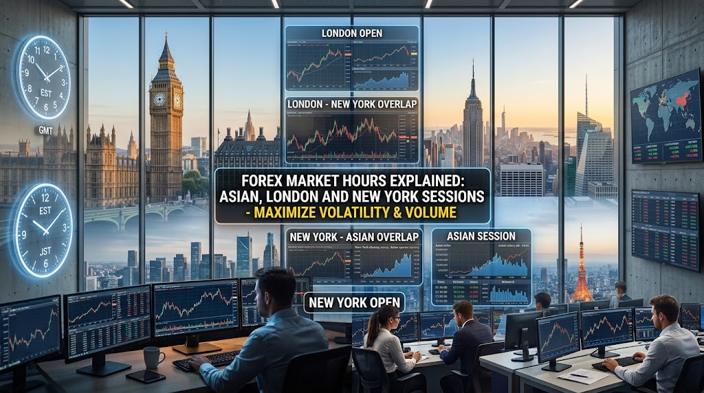 Forex Market Hours Explained: Asian, London and New York Sessions